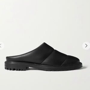 Staud NEW Astro quilted vegan leather mules Black Shoes Slides New 36 6 New NIB